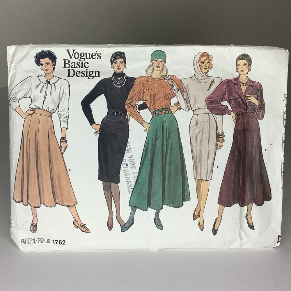 Vogue Skirt Pattern in 6-8-10